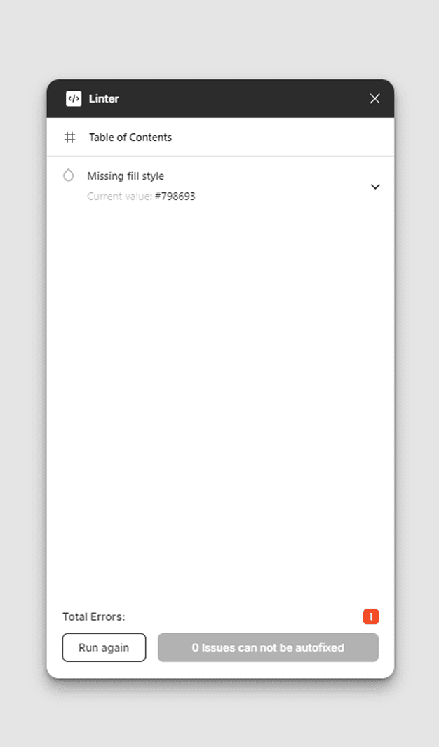 Figma Linter Plugin